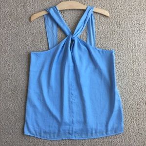 NWT BR Factory Light Blue Blouse